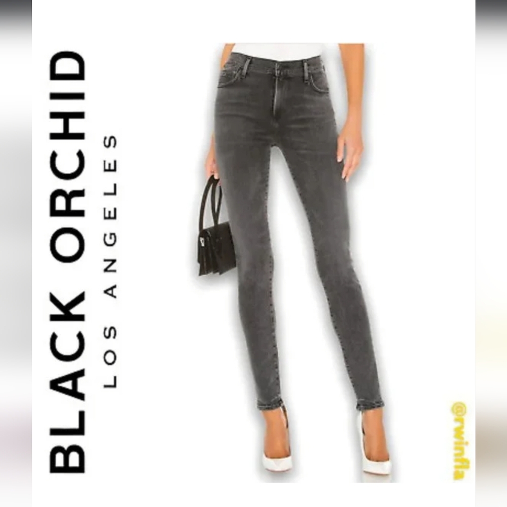 Black Orchid Gray Patterned Pants